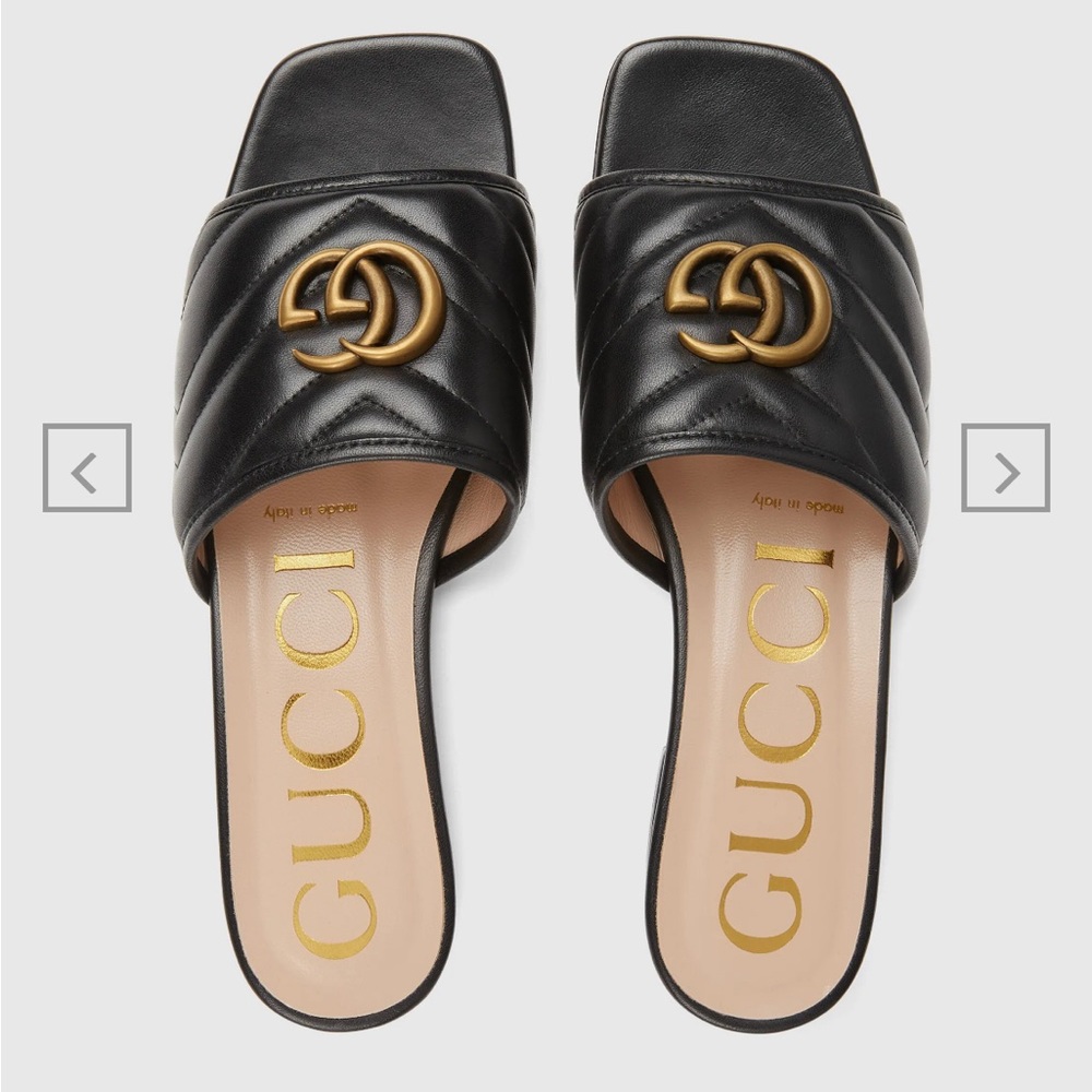 Authentic black Gucci sandals! Size 39 1/2 (9.5)